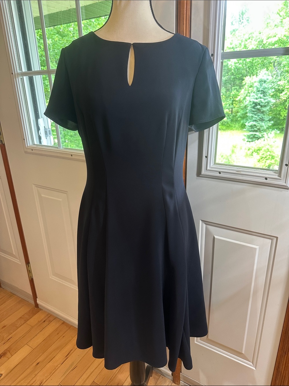 NWOT Brooks Brothers Classic Navy Short-Sleeve Fit & Flare Dress